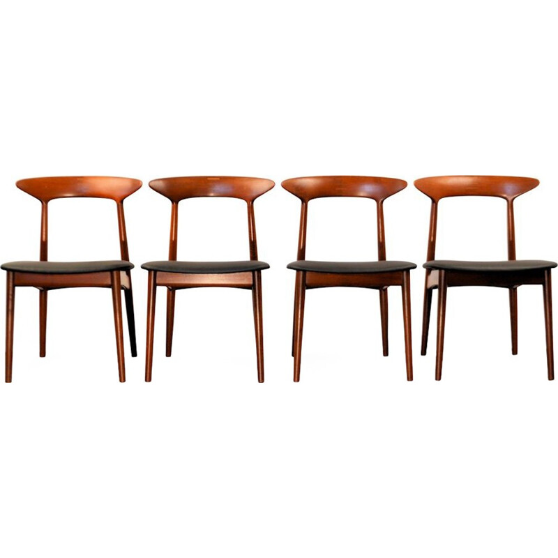 Danish design teak dining chairs by Kurt Østervig for Brande Mobelindustri - 1960s