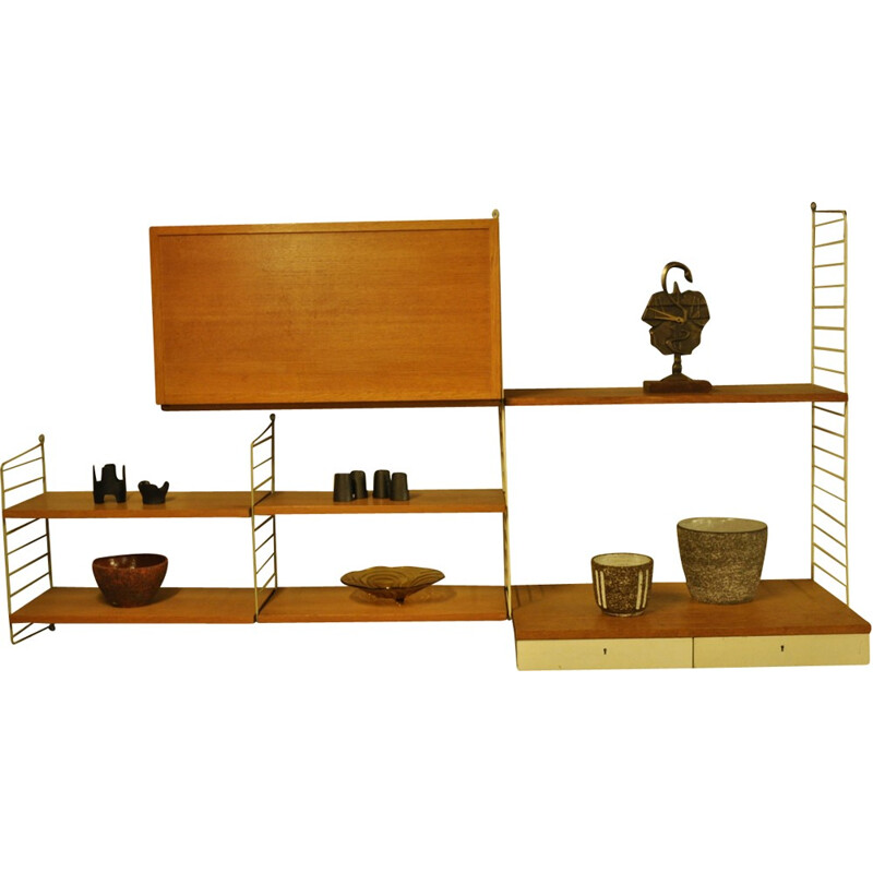 Scandinavian wall unit system by Nisse Strinning - 1950s