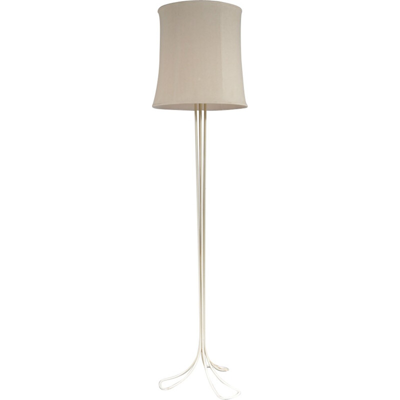 Vintage white floor lamp - 1950s