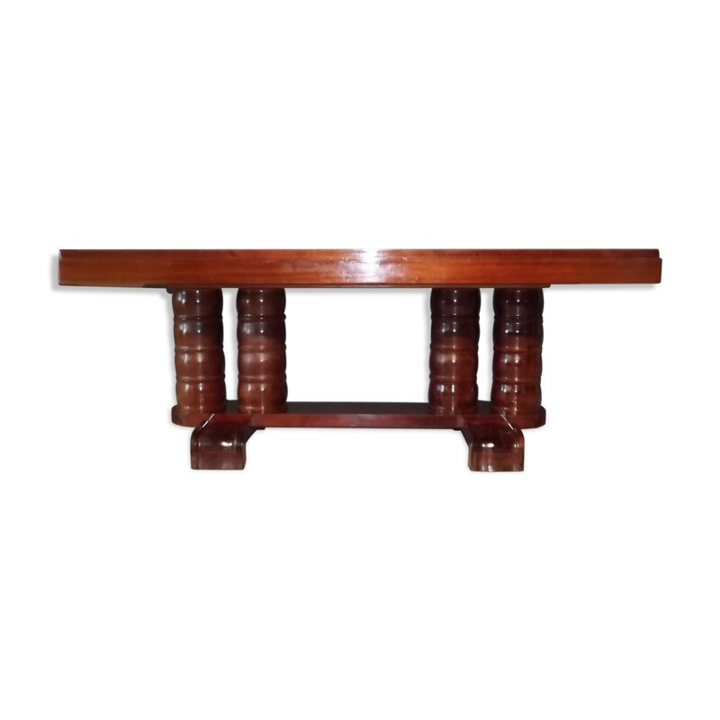 Mahogany table by Gaston Poisson - 1930