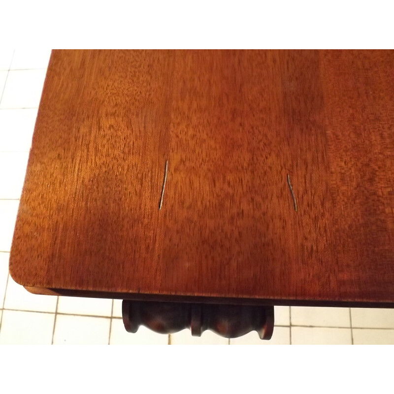 Mahogany table by Gaston Poisson - 1930