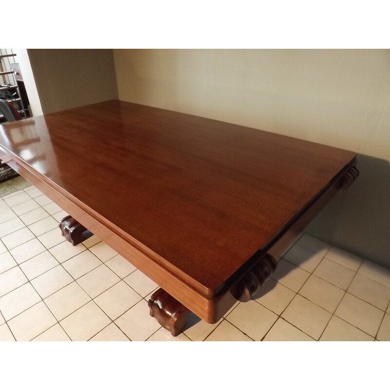 Mahogany table by Gaston Poisson - 1930