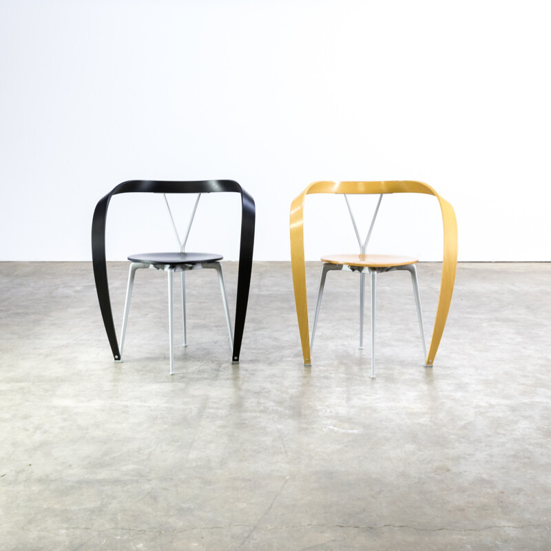 Set of 2 ‘Revers’ chairs by Andrea Branzi for Cassina - 1990