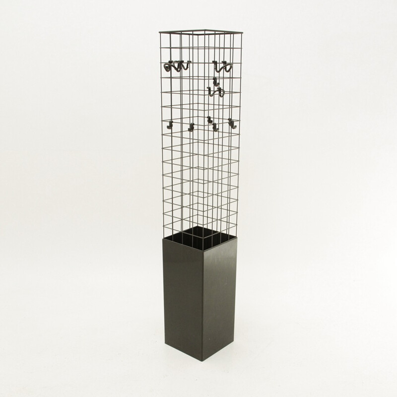 Porte Manteau Noir par Anna Castelli Ferrieri pour Kartell - 1970