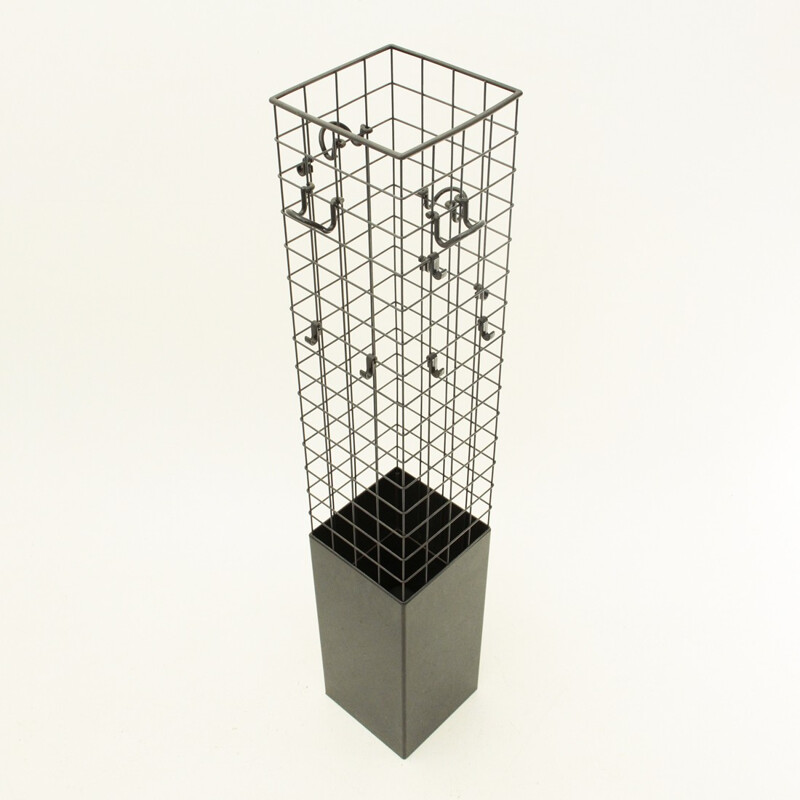 Porte Manteau Noir par Anna Castelli Ferrieri pour Kartell - 1970