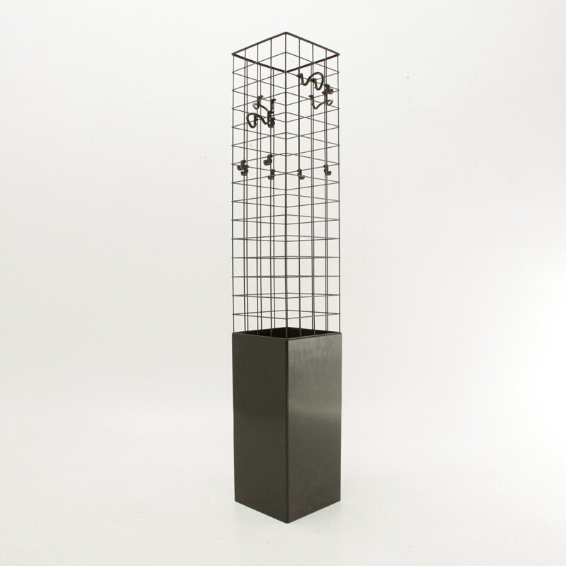 Porte Manteau Noir par Anna Castelli Ferrieri pour Kartell - 1970