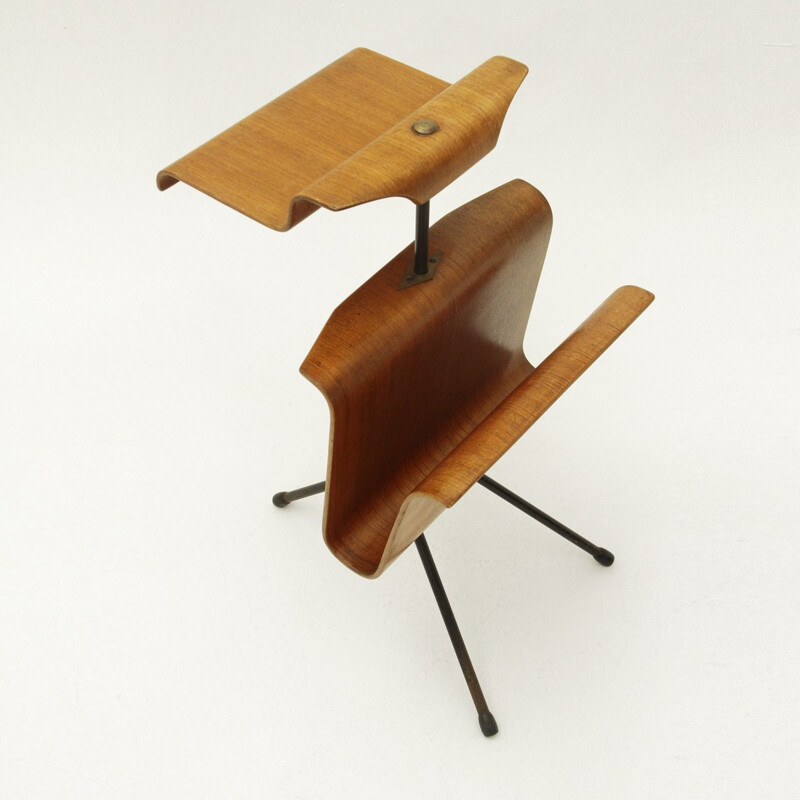 Italian bent plywood magazine rack - 1950s