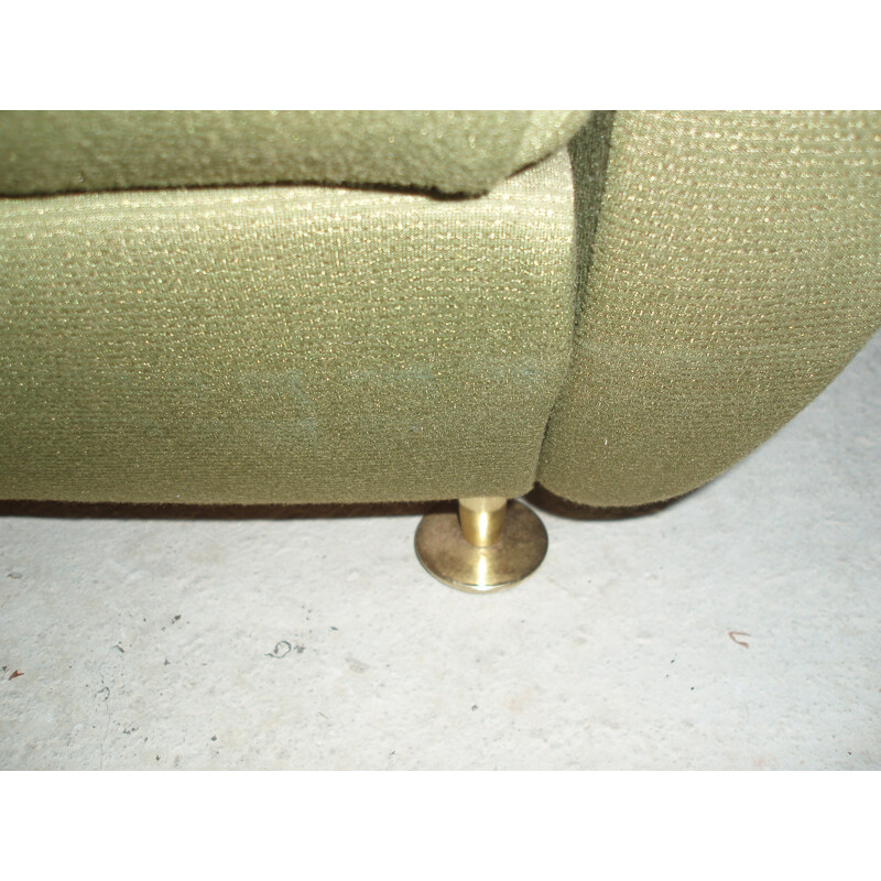 Vintage french green armchair - 1970s