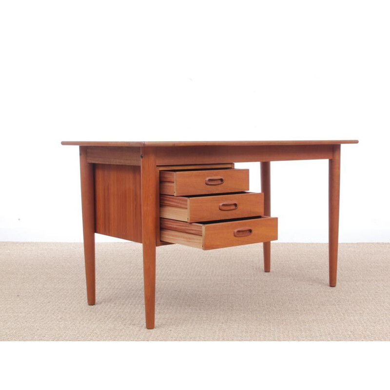 Vintage scandinavian desk in teak - 1960s