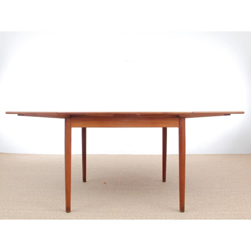 Scandinavian square dining table in teak - 1960s