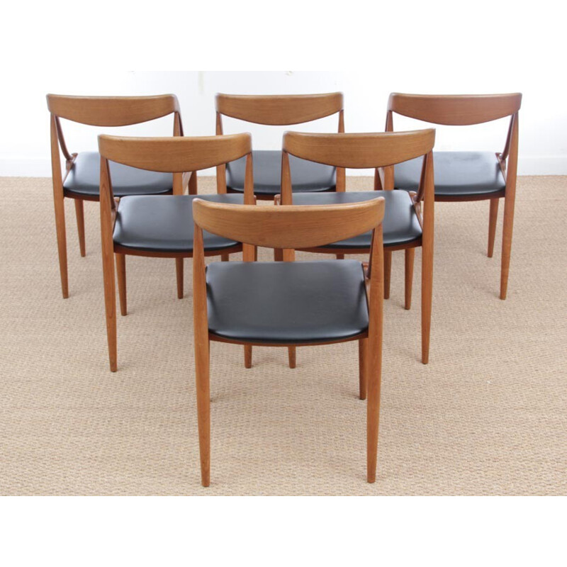 Suite of 6 Scandinavian by Johannes Andersen for Uldum Møbelfabrik - 1960s