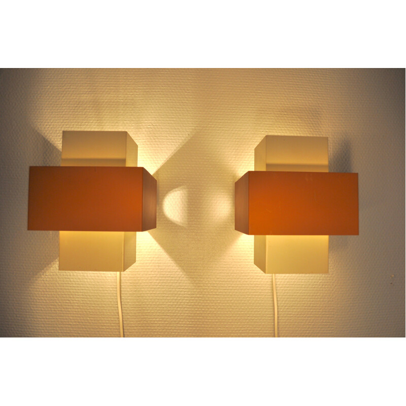 Pair of Selectra wall lamps by Hans-Agne Jakobsson - 1960s