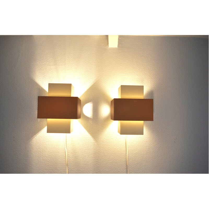 Pair of Selectra wall lamps by Hans-Agne Jakobsson - 1960s