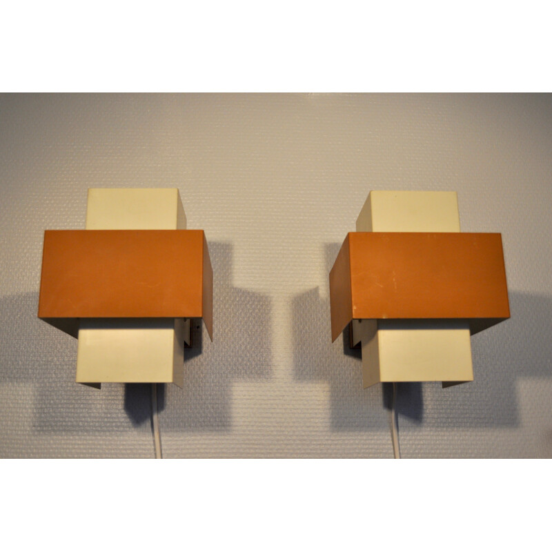 Pair of Selectra wall lamps by Hans-Agne Jakobsson - 1960s