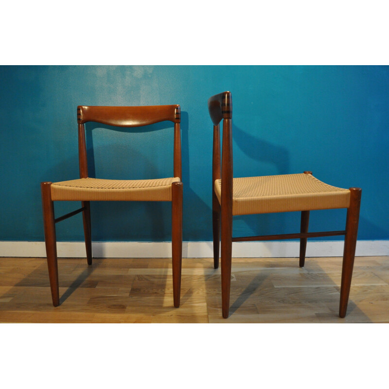 Paire de chaises de H.W. Klein pour Bramin - 1950