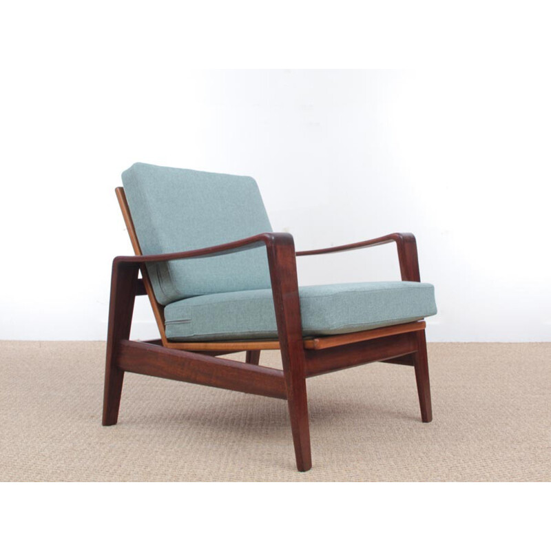 Pair of scandinavian armchairs in mahogany model 35 by Arne Wahl Iversen - 1960s