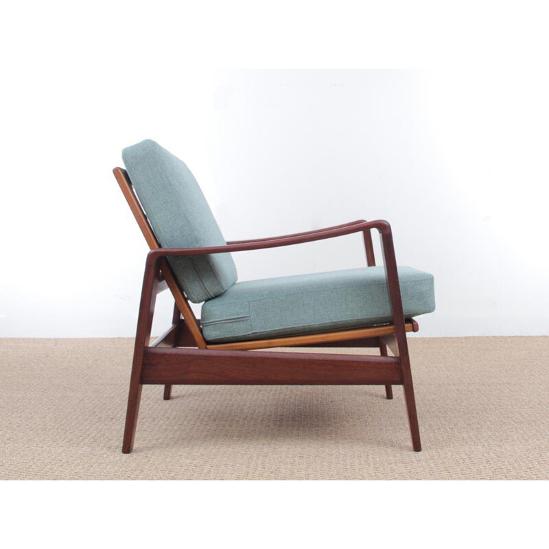 Pair of scandinavian armchairs in mahogany model 35 by Arne Wahl Iversen - 1960s