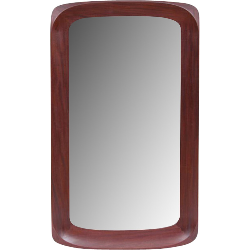 Scandinavian vintage teak mirror, 1960