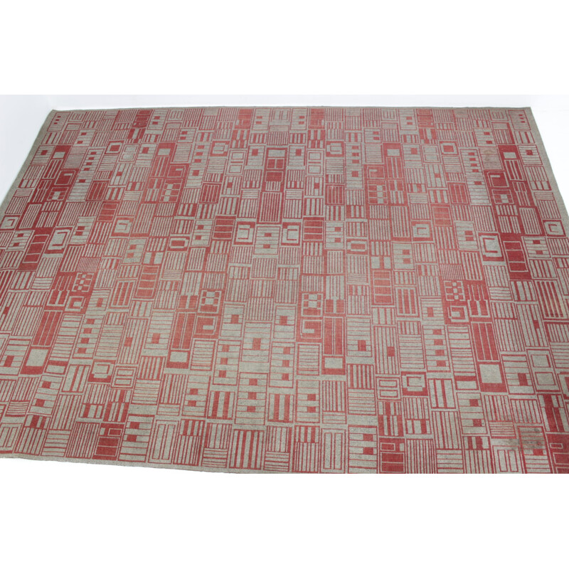 Vinage geometric modernist carpet - 1950s