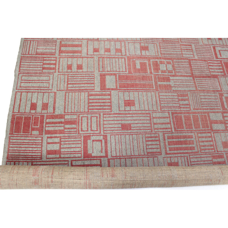 Vinage geometric modernist carpet - 1950s