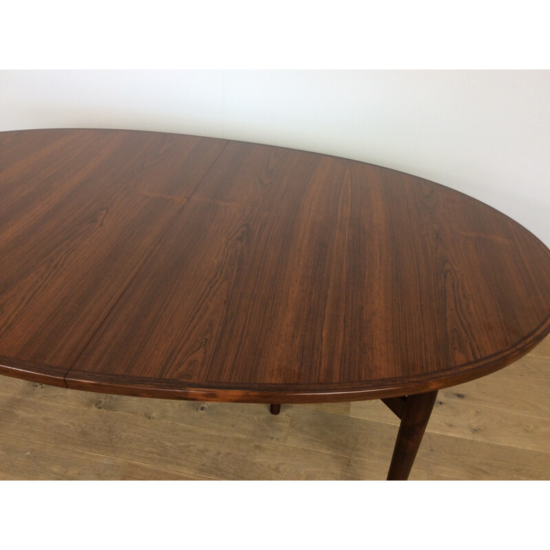 Rosewood extendable dinning table by Arne Vodder for Sibast - 1960s