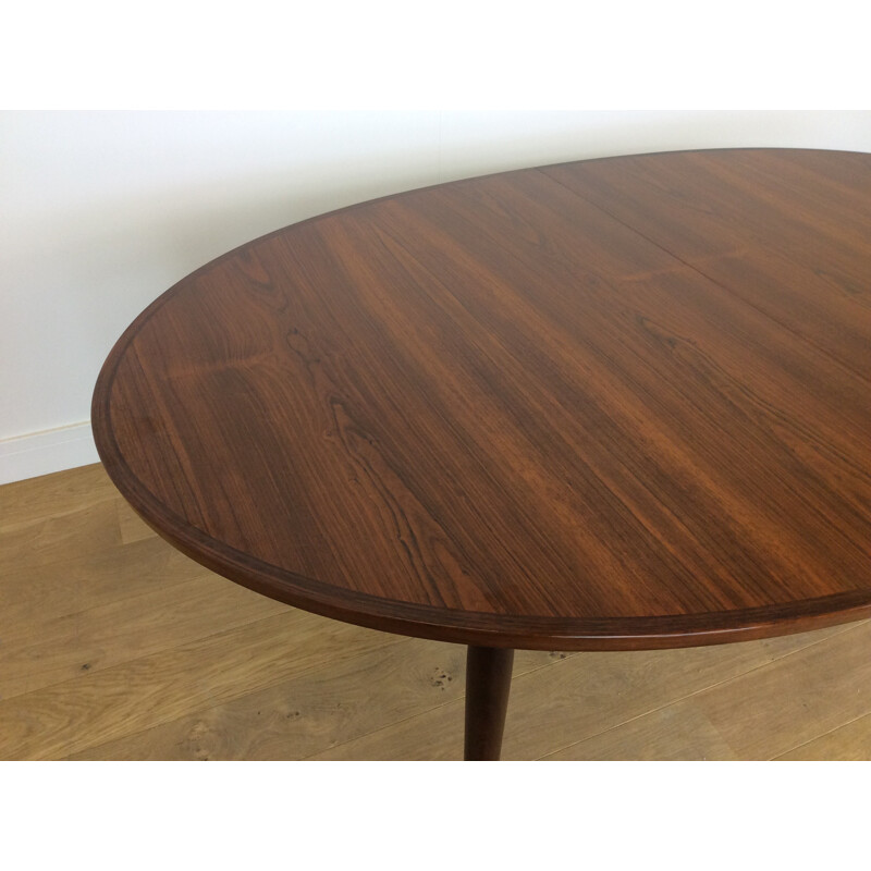 Rosewood extendable dinning table by Arne Vodder for Sibast - 1960s