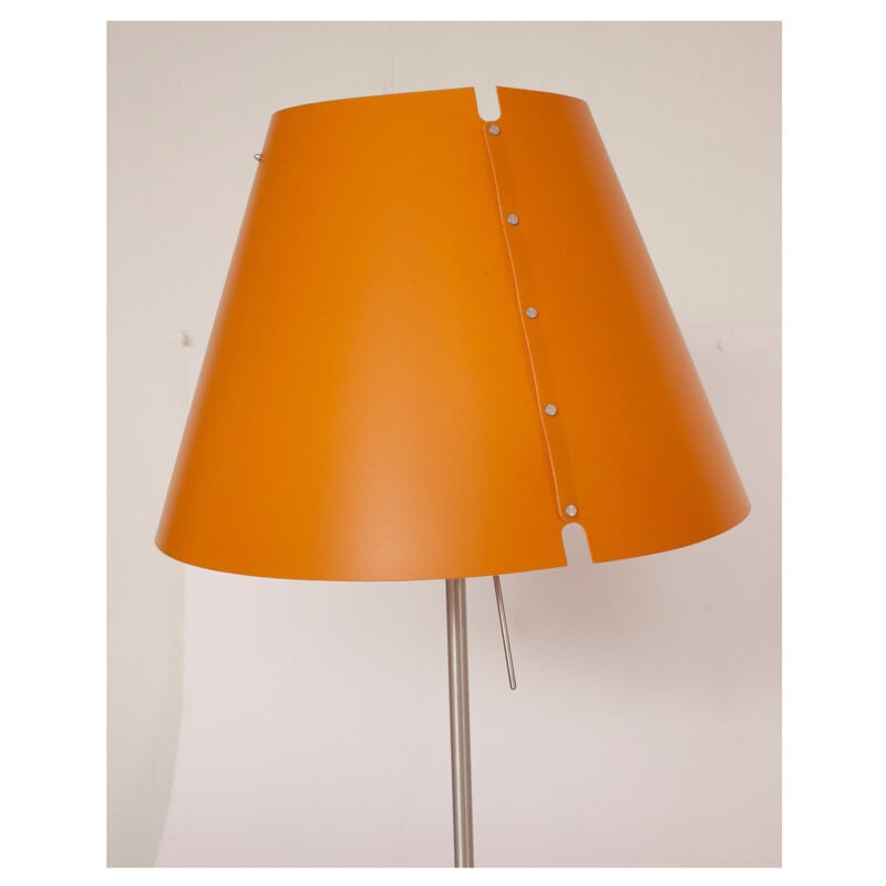 Mid century orange table lamp by Paolo Rizzato - 1980