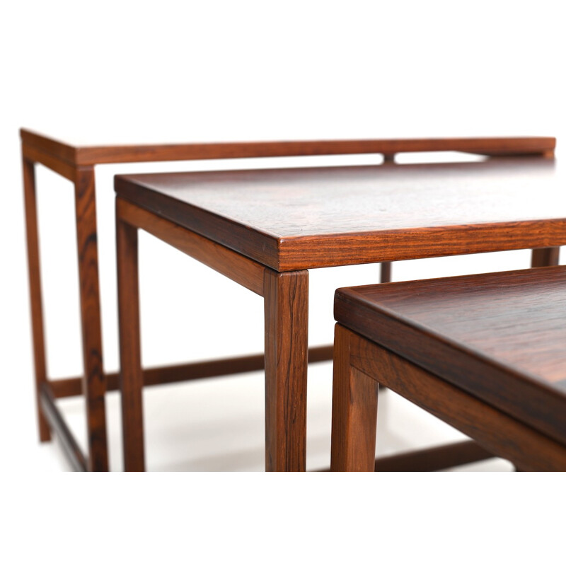 Vintage Danish Nesting Tables in Rosewood - 1960s