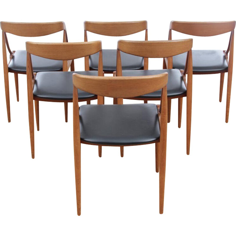 Suite of 6 Scandinavian by Johannes Andersen for Uldum Møbelfabrik - 1960s