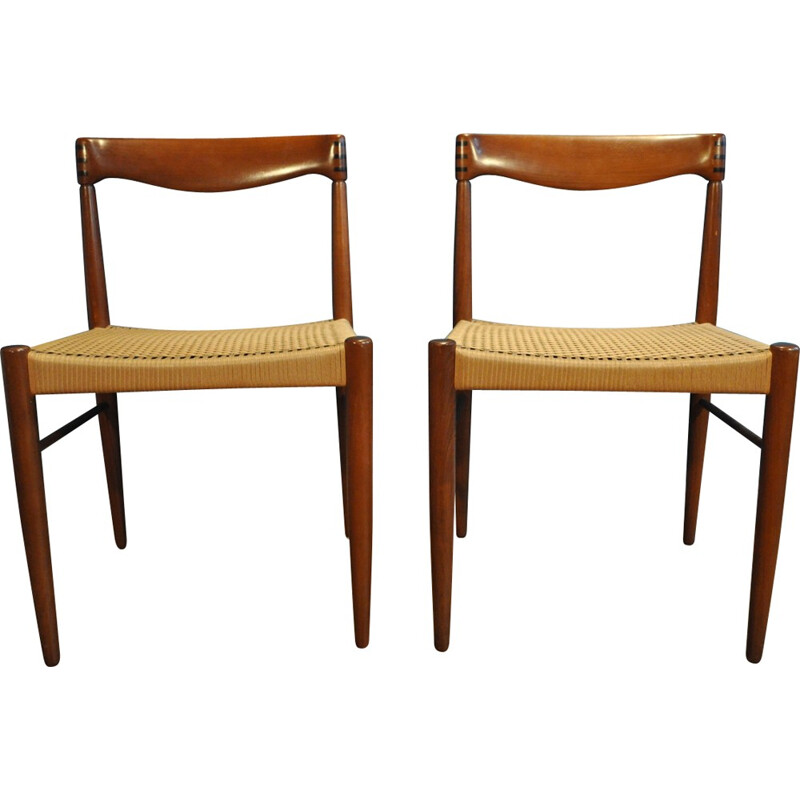 Pair of Vintage Chair by H.W. Klein for Bramin - 1950s