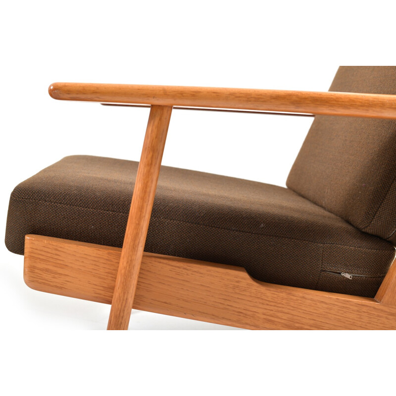 Pair of GE-290 Highback Lounge Chairs in Teak by Hans J. Wegner - 1960s