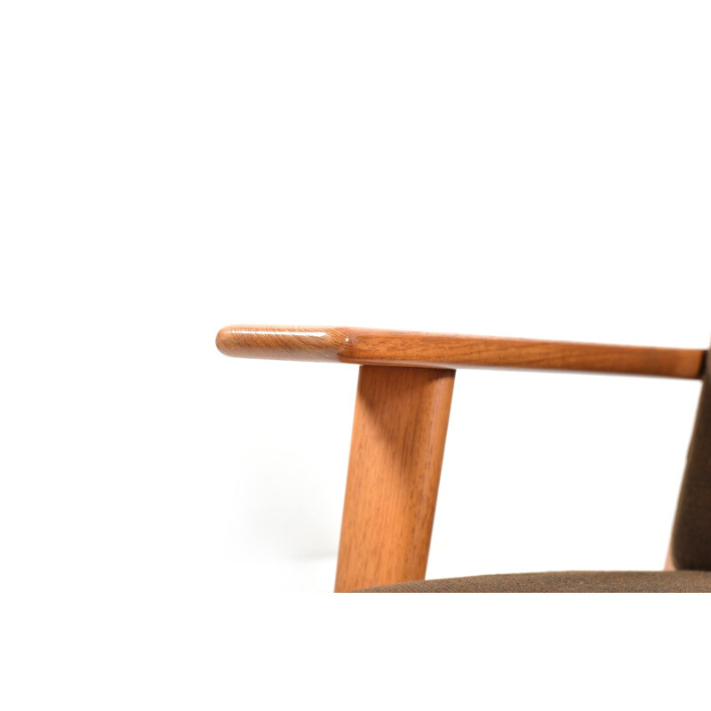 Pair of GE-290 Highback Lounge Chairs in Teak by Hans J. Wegner - 1960s