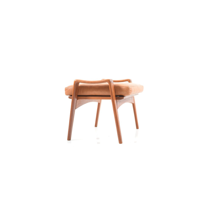 Mid Century danish Teak footstool by Arne Wahl Iversen for Komfort - 1960s
