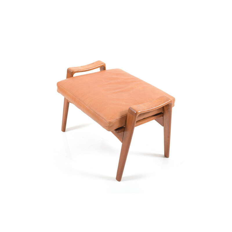 Mid Century danish Teak footstool by Arne Wahl Iversen for Komfort - 1960s