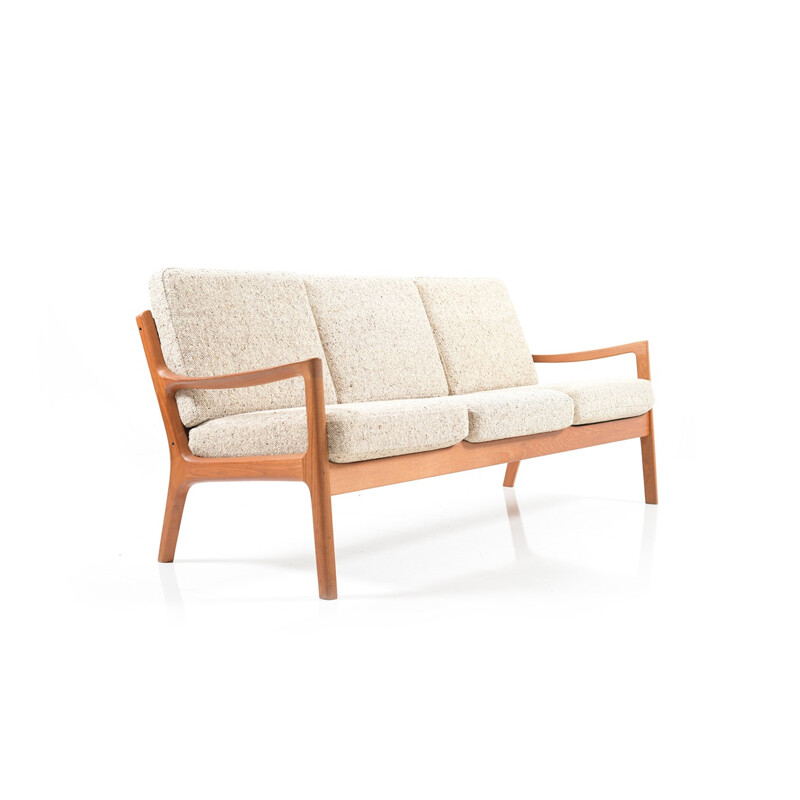 Senator 3-seater vintage sofa in Teak by Ole Wanscher - 1960s