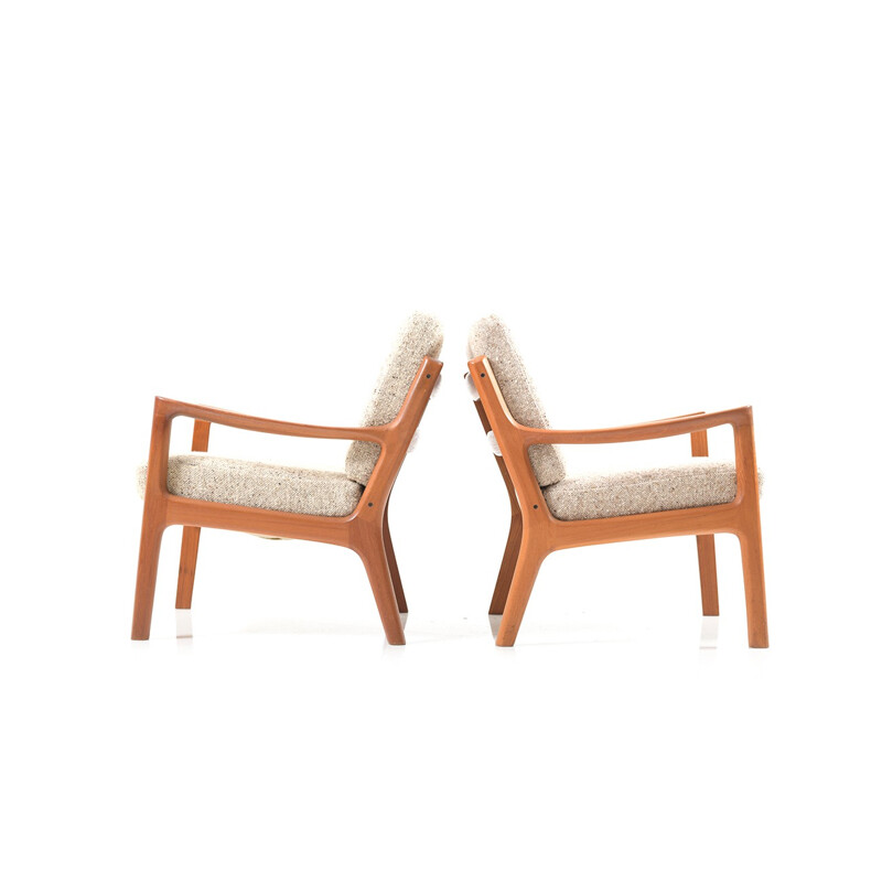 Pair of Senator Easychairs in Teak by Ole Wanscher - 1960s