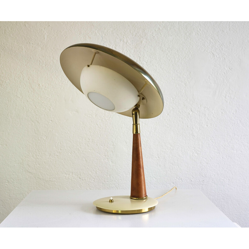 Angelo Lelii brass table lamp - 1960s