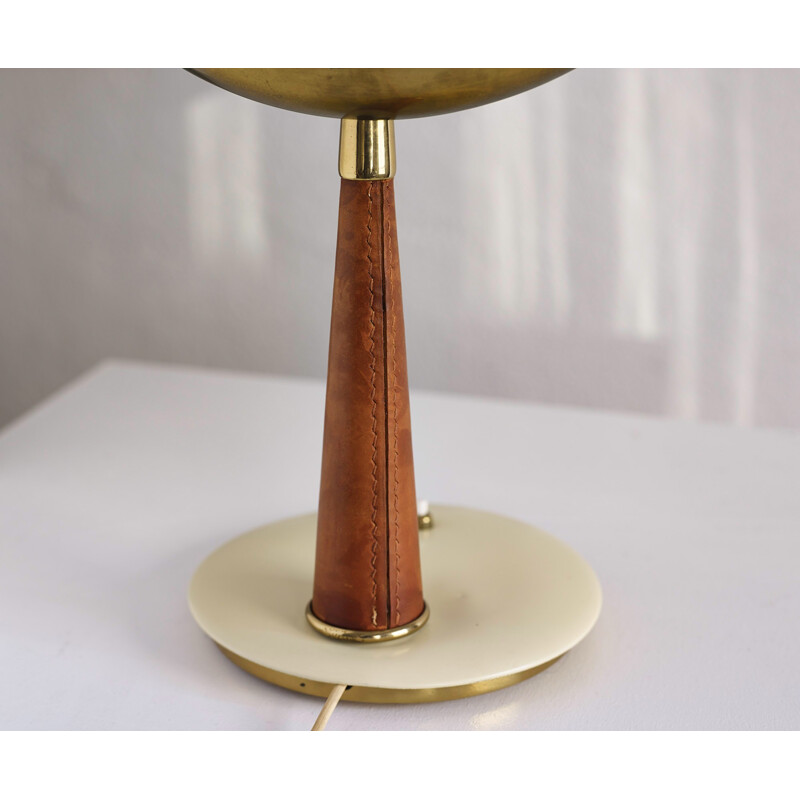 Lampe de table en laiton de Angelo Lelii - 1960