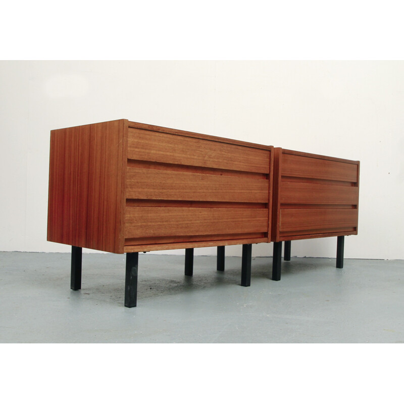 Vinatge pair of chest of drawers in teak - 1960s