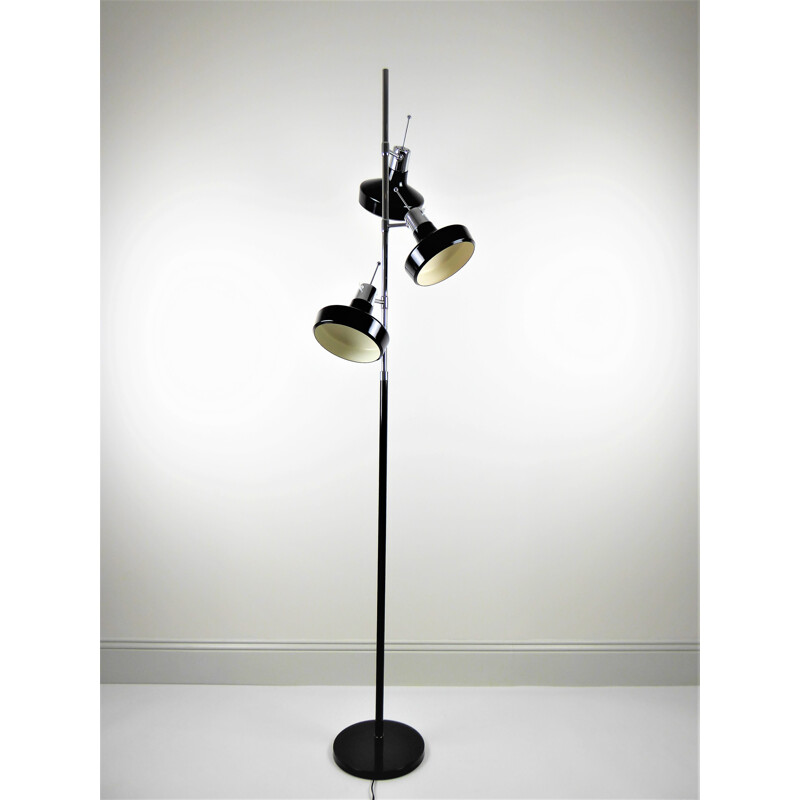 Lampadaire noir par Etienne Fermigier pour Monix - 1960