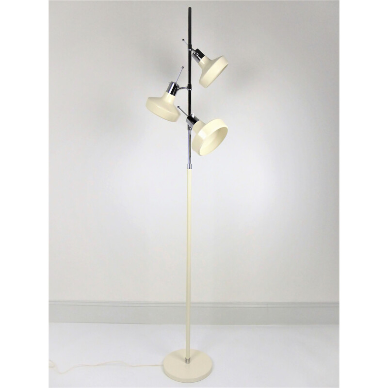 Lampadaire blanc de Etienne Fermigier pour Monix - 1960