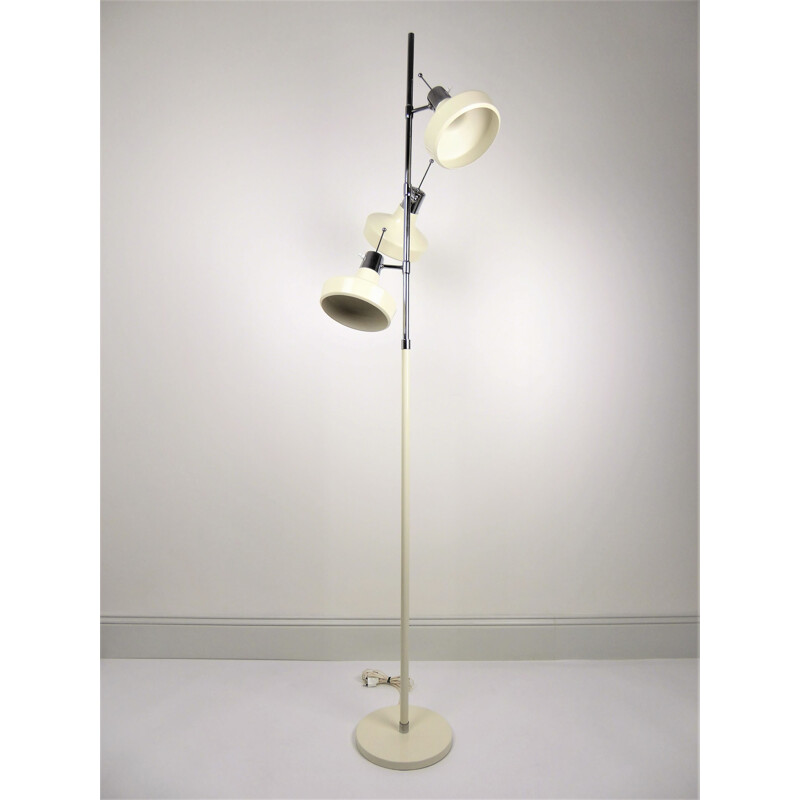 White floor lamp by Etienne Fermigier for Monix - 1960s