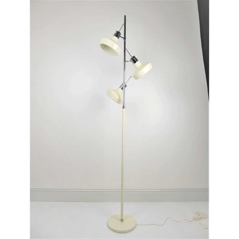 White floor lamp by Etienne Fermigier for Monix - 1960s