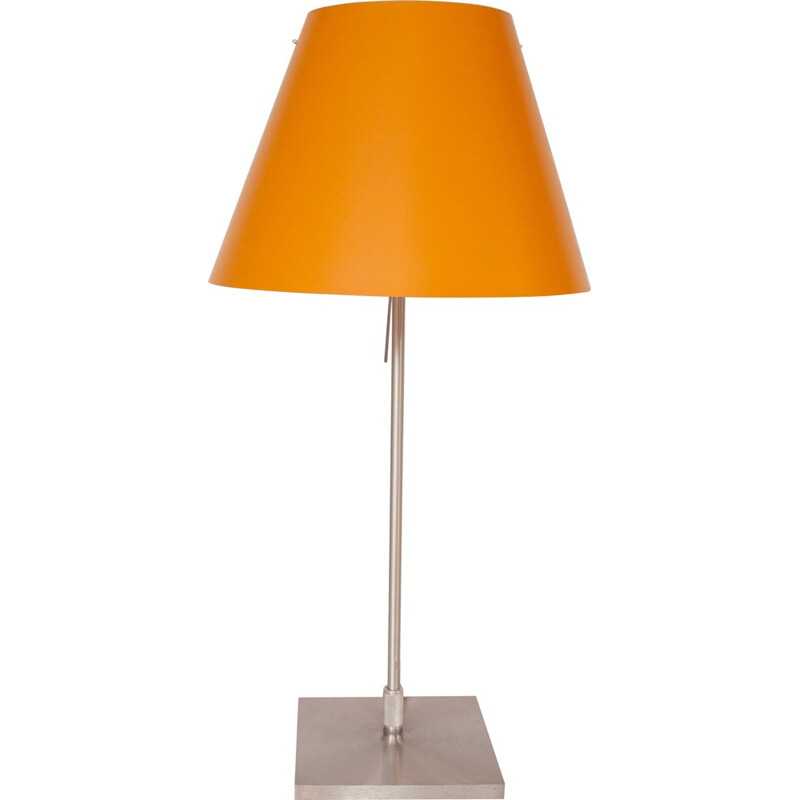 Lampe de table vintage orange par Paolo Rizzato - 1980