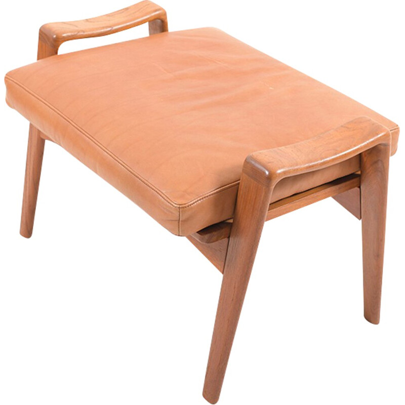 Mid Century danish Teak footstool by Arne Wahl Iversen for Komfort - 1960s