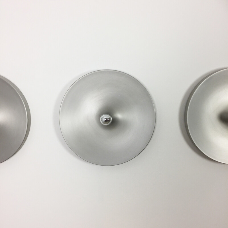 Set of 9 modernist 70s german XXL disc wall light by STAFF LIGHTS - 1970s 