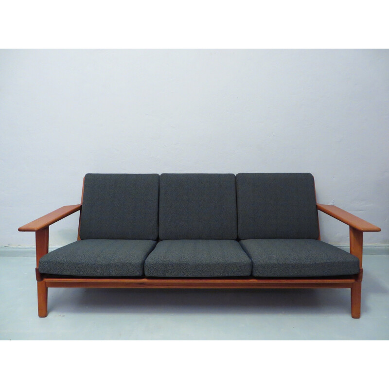 3-Seater GE 290 Teak Sofa by Hans Wegner for Getama Rare Teak Version - 1960s