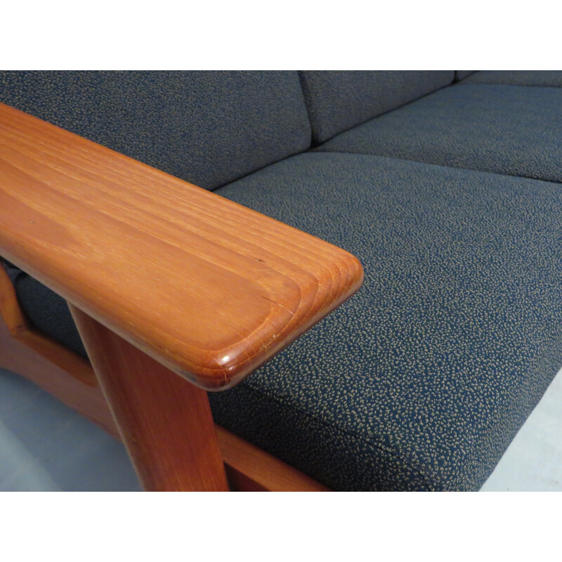 3-Seater GE 290 Teak Sofa by Hans Wegner for Getama Rare Teak Version - 1960s