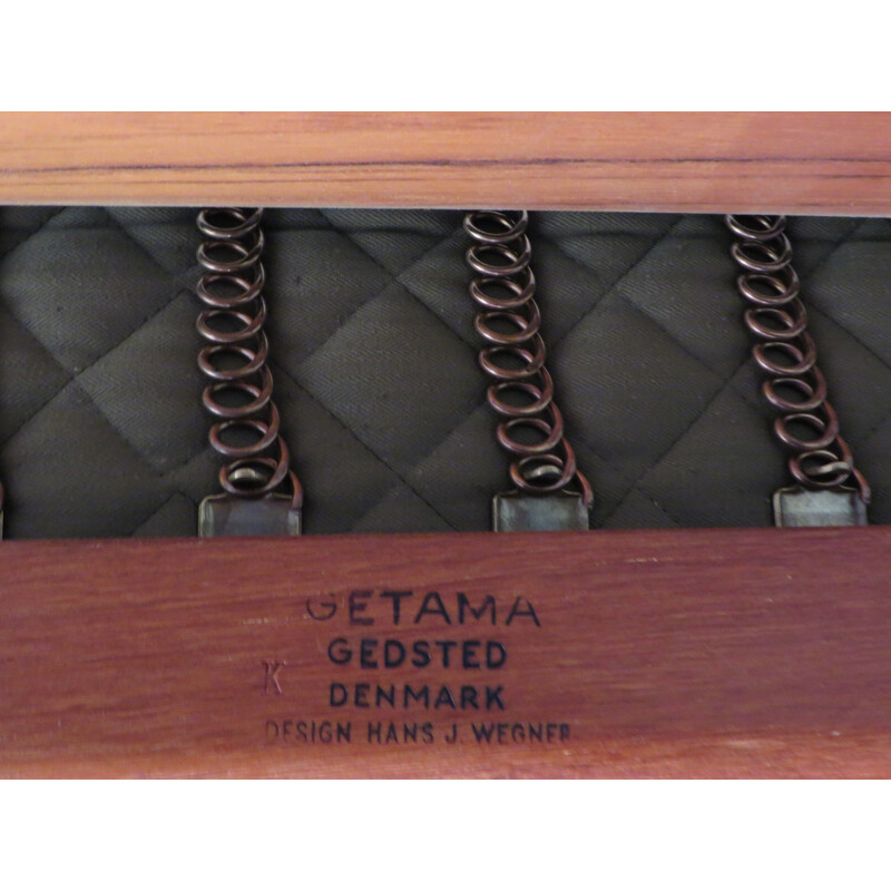 Canapé 3 Places GE 290 en Teck par Hans Wegner pour Getama Version en Teck Rare - 1960