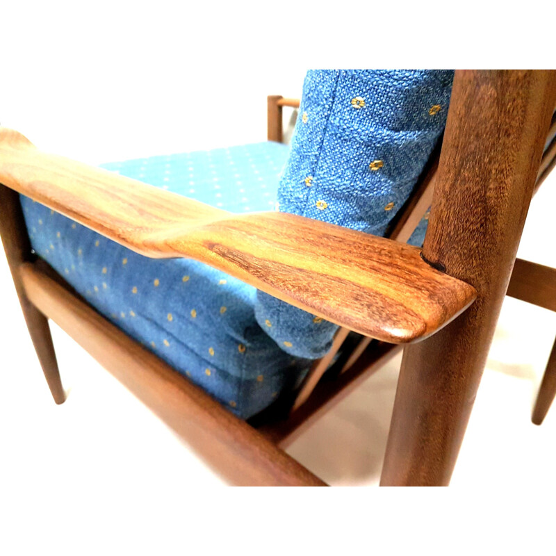 Danish modern teak arm chair - 1960s